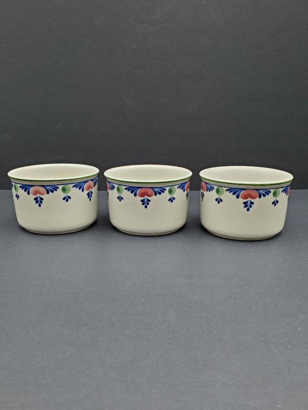 Adams China Micratex Cookware Veruschka Ramekins Custard Cups Sauce Dip Bowls